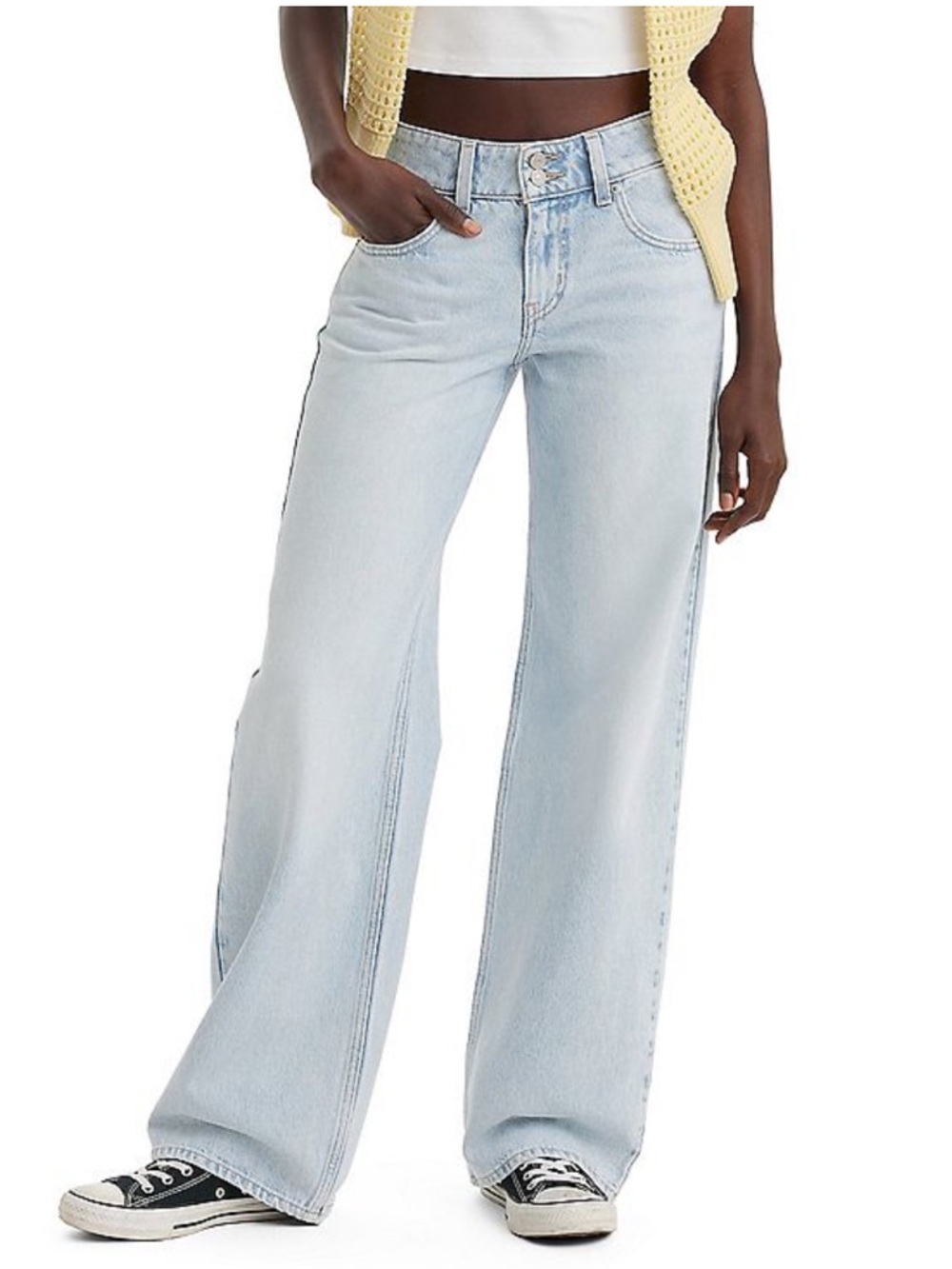 Light Wash superlow Wide-Leg Women’s Jeans